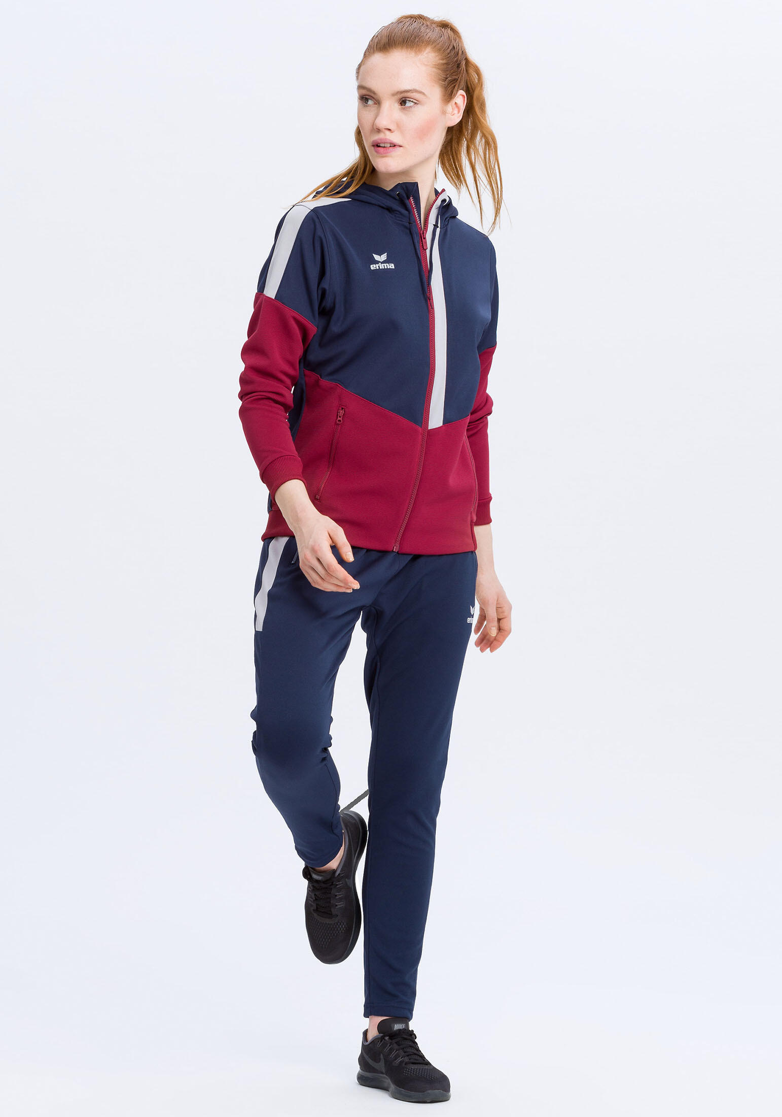 Damen Trainingsjacke mit kapuze Squad 3/7