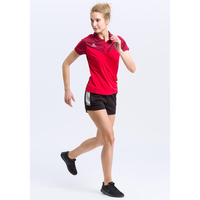 Tricou Polo Squard Erima Visiniu/Rosu