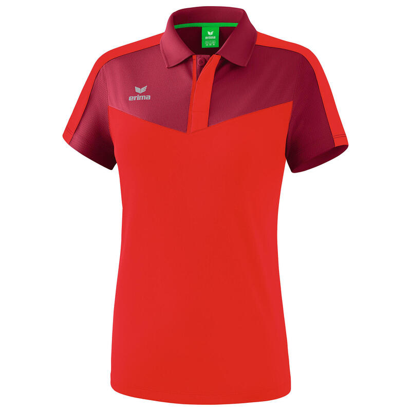 Tricou Polo Squard Erima Visiniu/Rosu