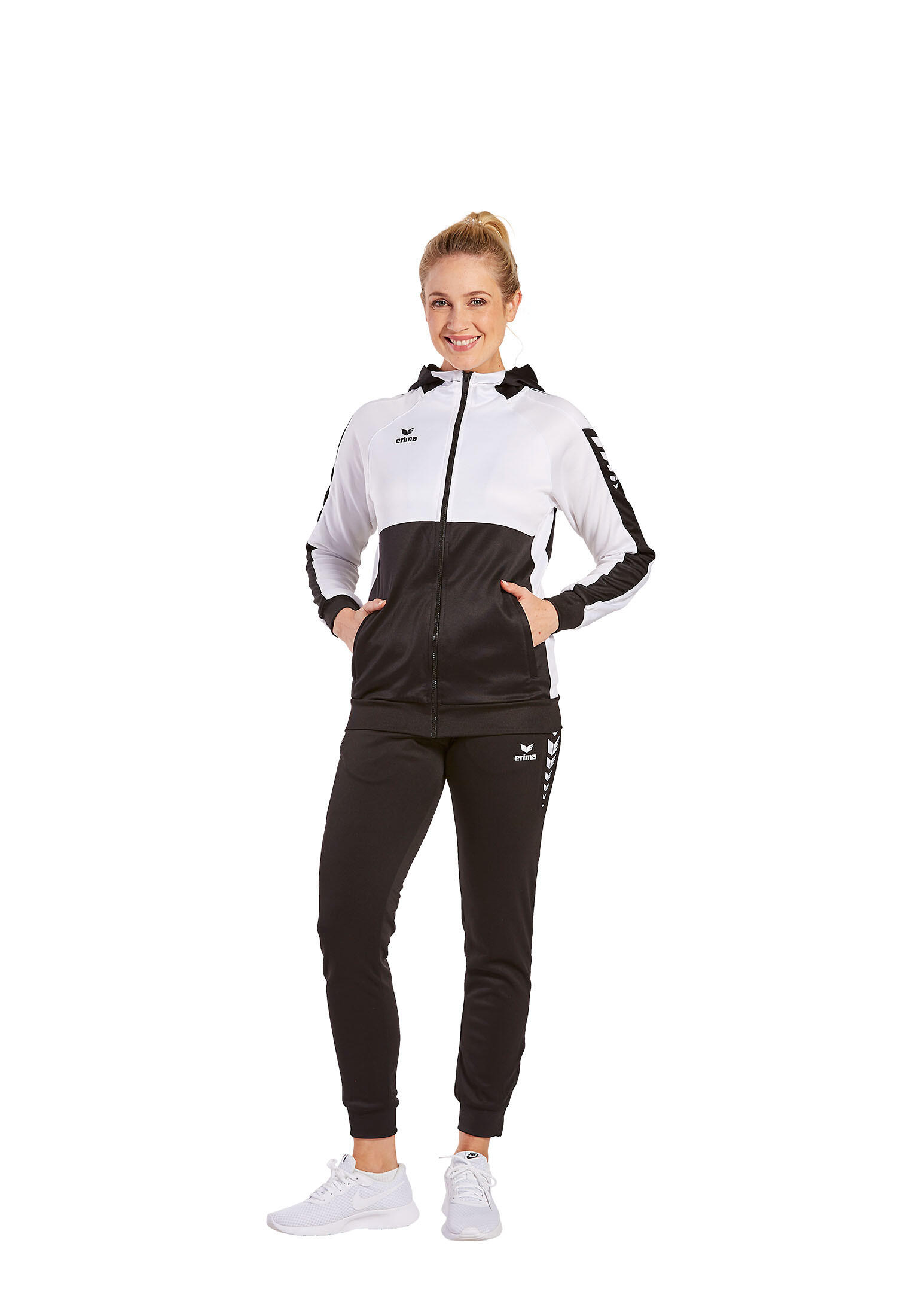 Felpa con cappuccio da allenamento donna Erima Six Wings 3/7