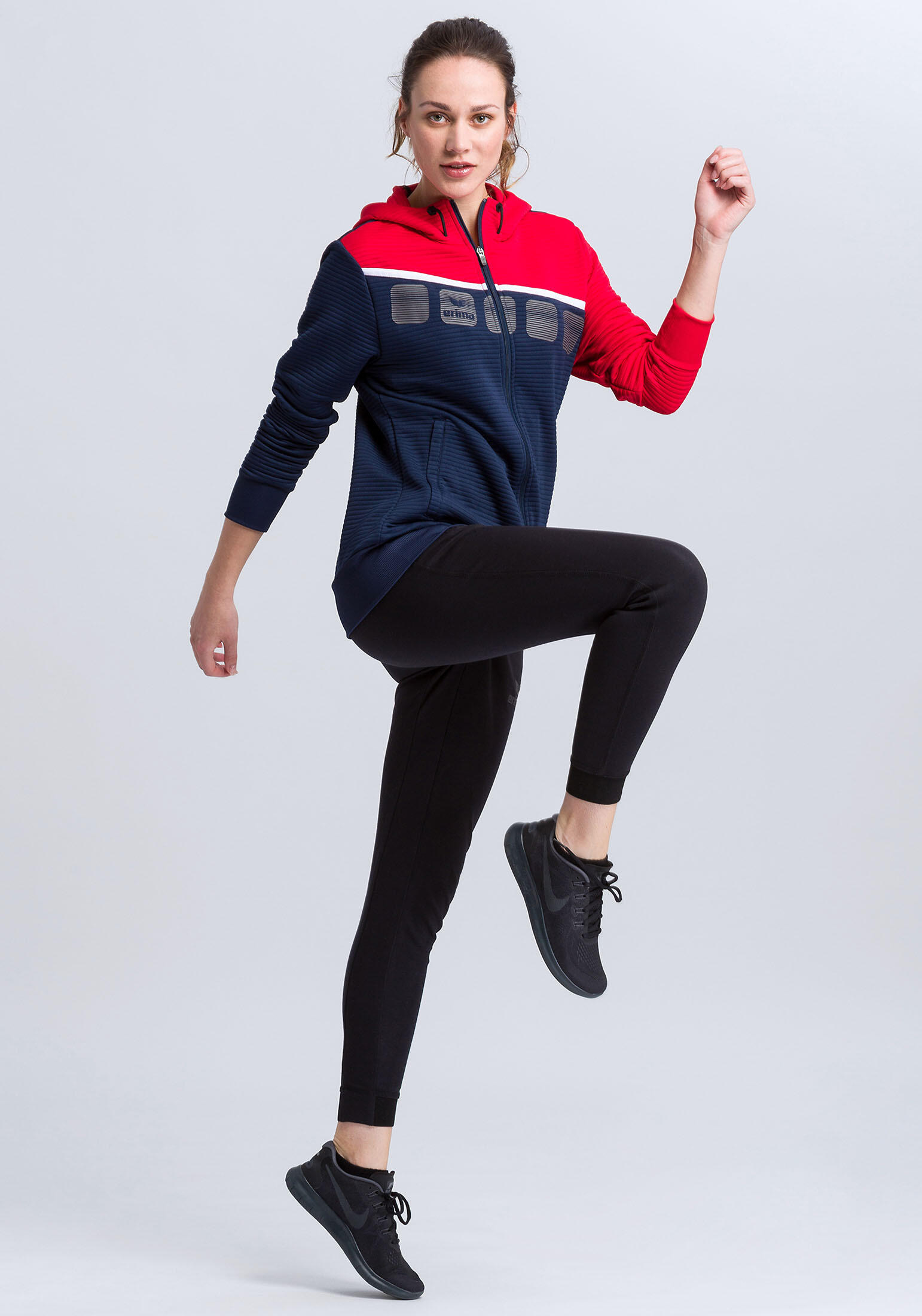 Dames trainingsjack met capuchon Erima 3/7