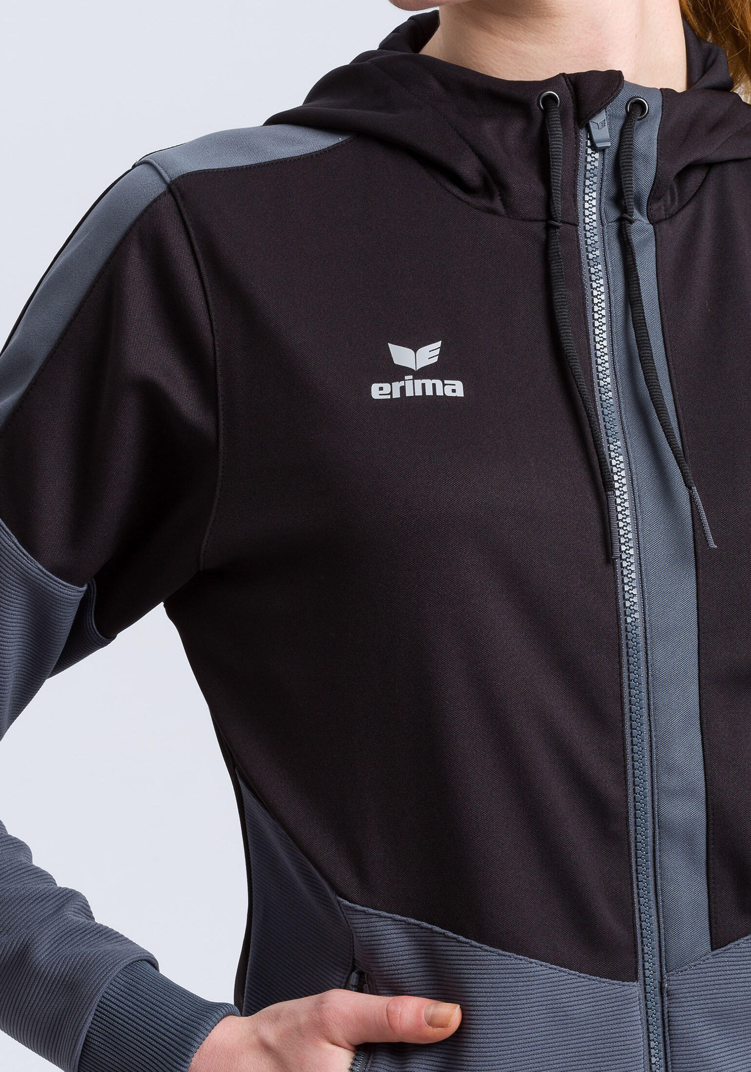 Damen Trainingsjacke mit kapuze Squad 4/7