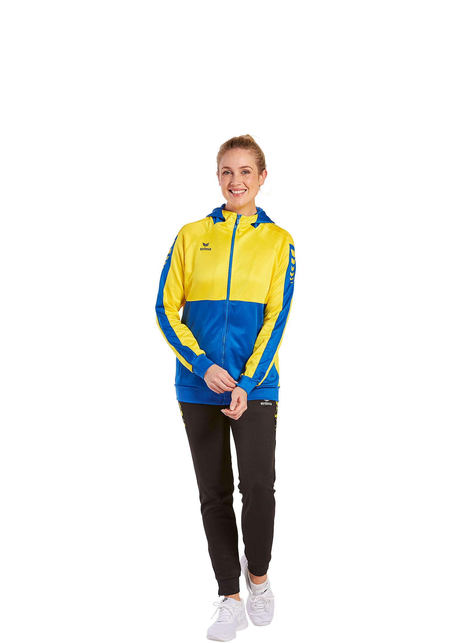 Felpa con cappuccio da allenamento donna Erima Six Wings 3/7