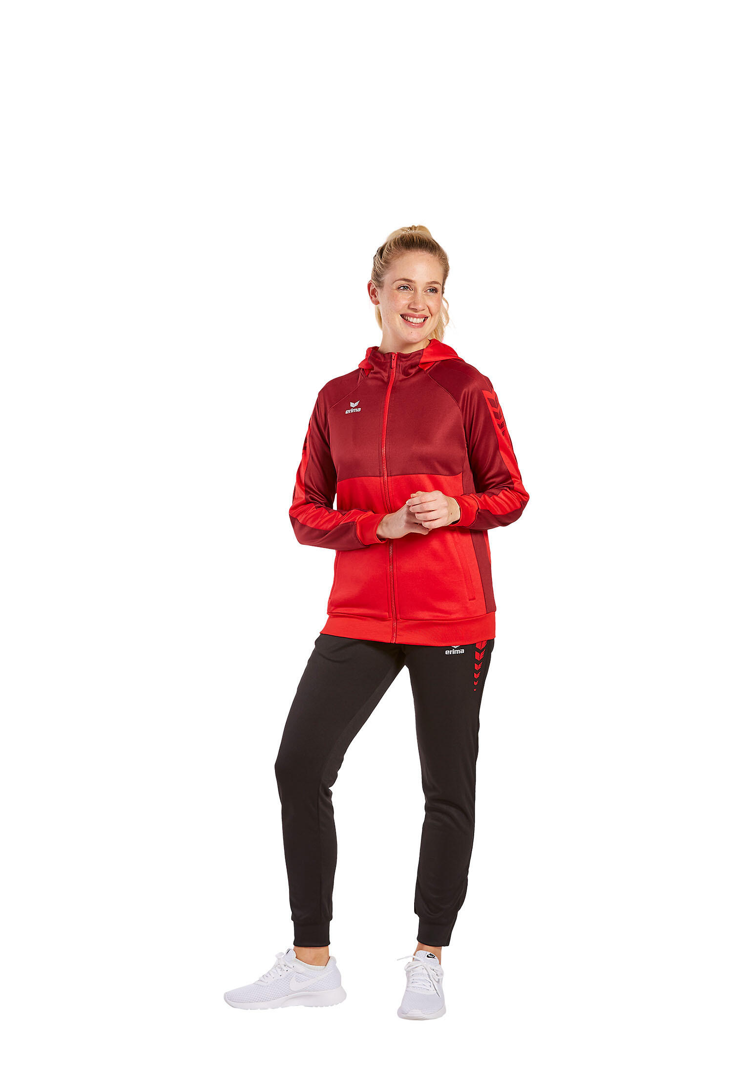 Felpa con cappuccio da allenamento donna Erima Six Wings 3/7
