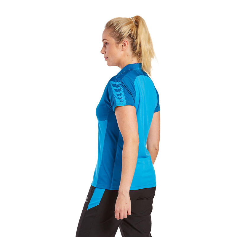Tricou polo 565 Erima Six Wings Multicolor, guler cu nasturi