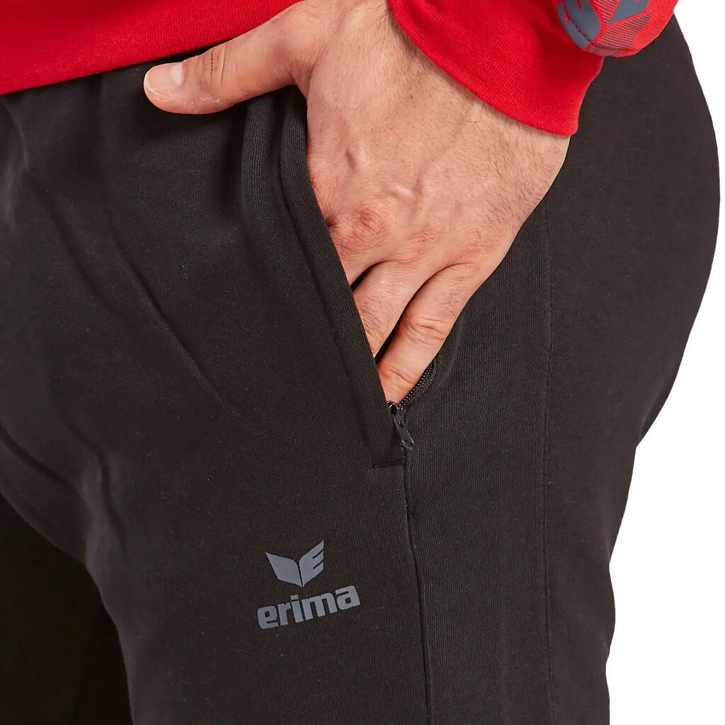 Erima Essential Team Joggingbroek Zwart/leigrijs Junior