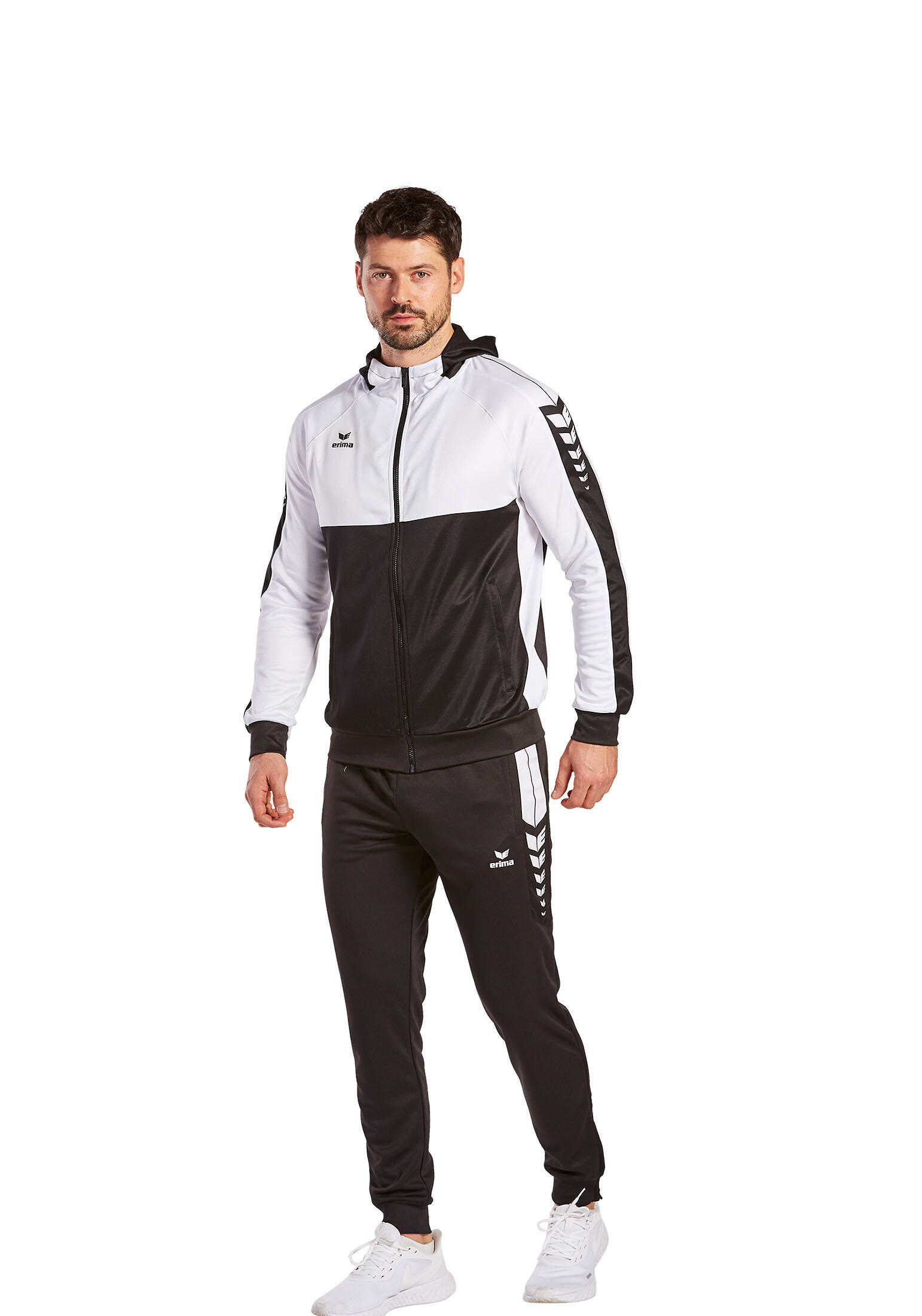 Felpa con cappuccio da allenamento Erima Six Wings 3/7