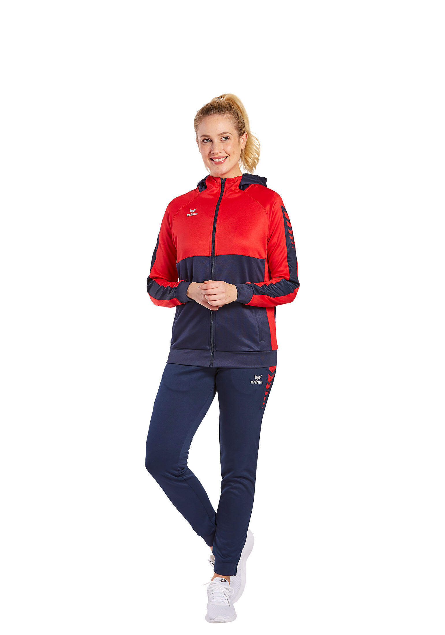 Felpa con cappuccio da allenamento donna Erima Six Wings 3/7