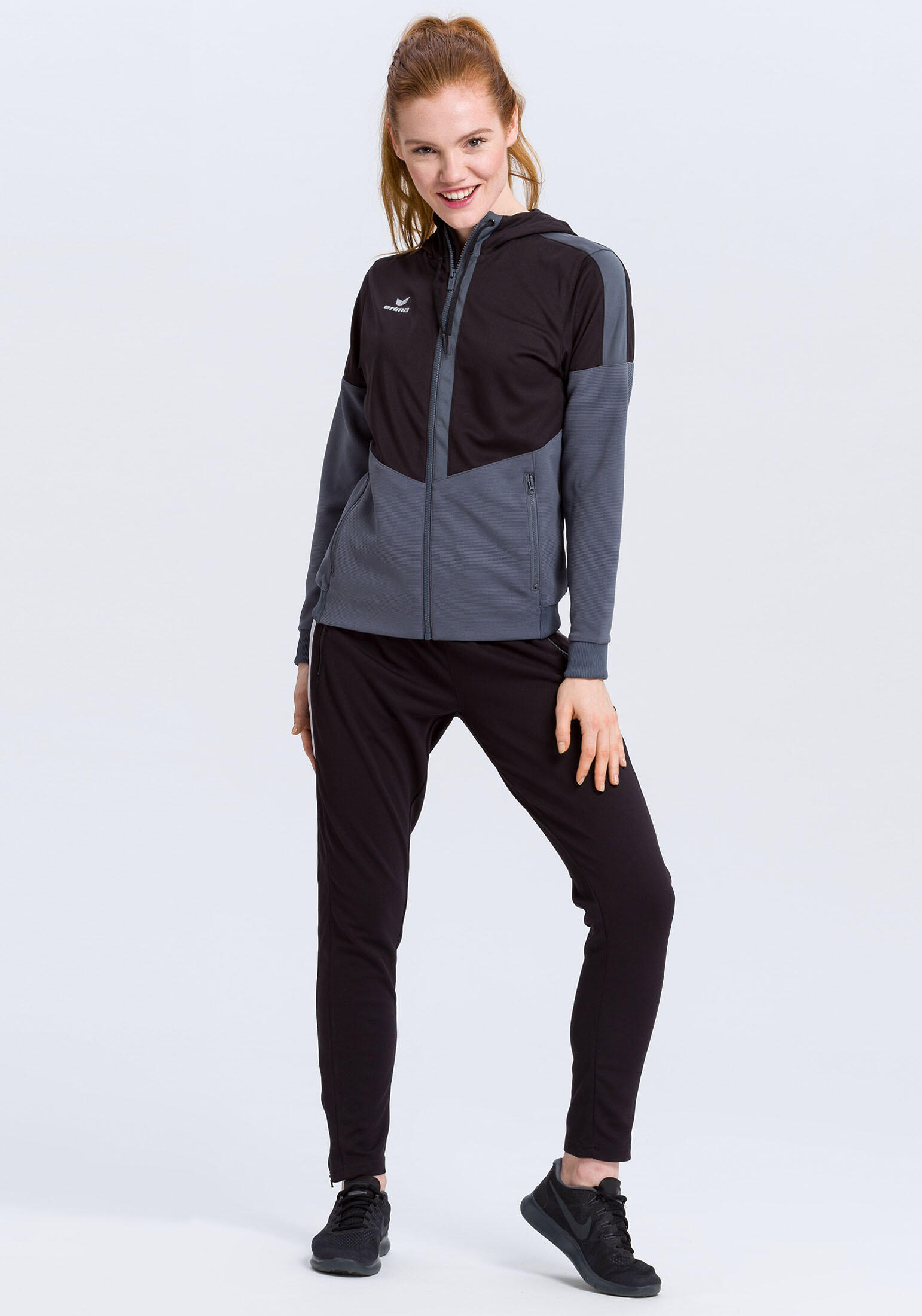Damen Trainingsjacke mit kapuze Squad 3/7