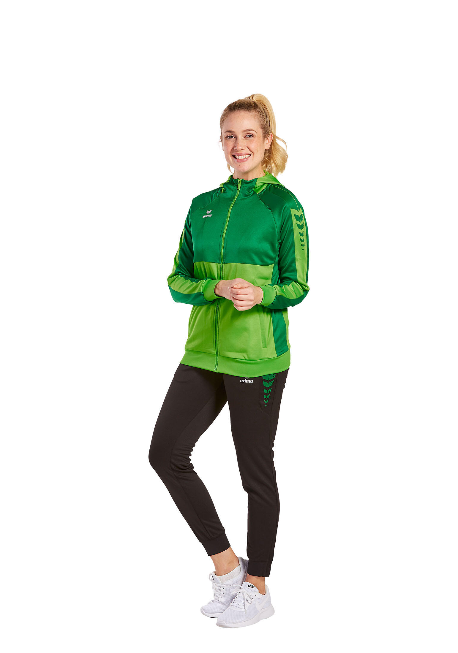 Felpa con cappuccio da allenamento donna Erima Six Wings 3/7