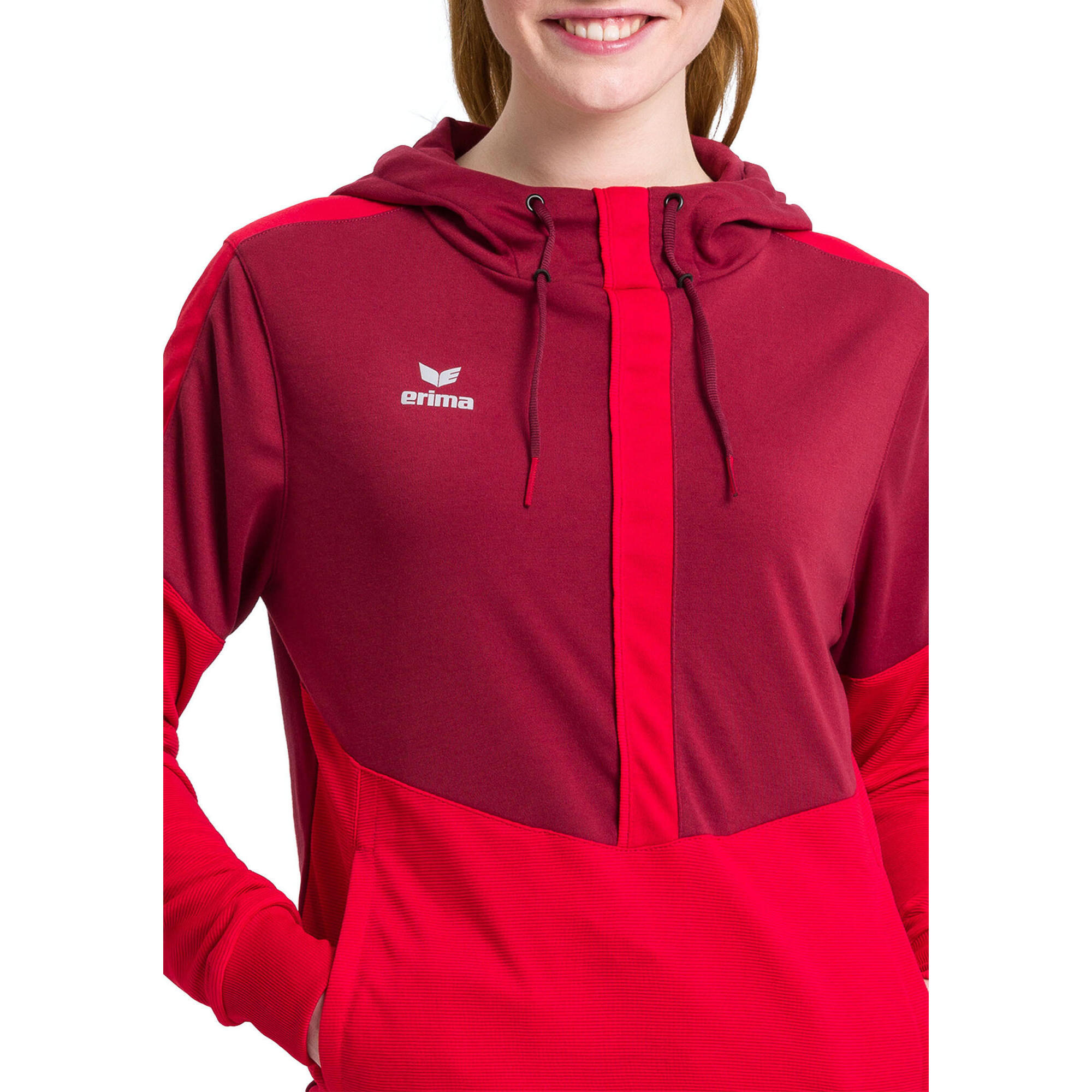 Erima - Sweat À Capuche Femme Erima Squad - Pull - Rouge - 42 M/l - Decathlon