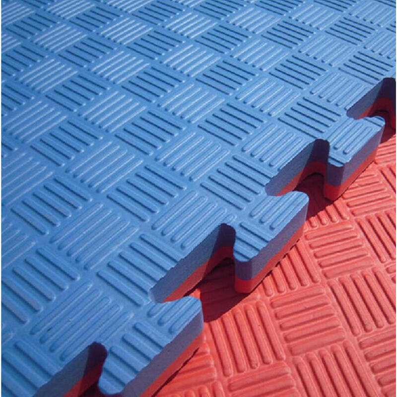 Saltea Tatami Puzzle 30mm, Rosu/Albastru, 1x1 m