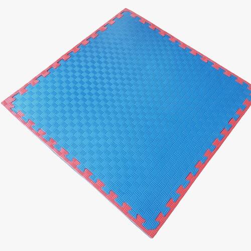 Saltea Tatami Puzzle 20mm, Rosu/Albastru, 1x1 m