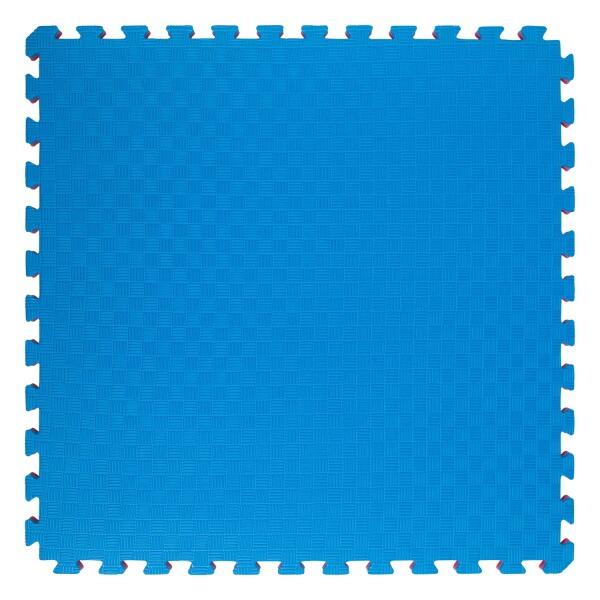 Saltea Tatami Puzzle 20mm, Rosu/Albastru, 1x1 m