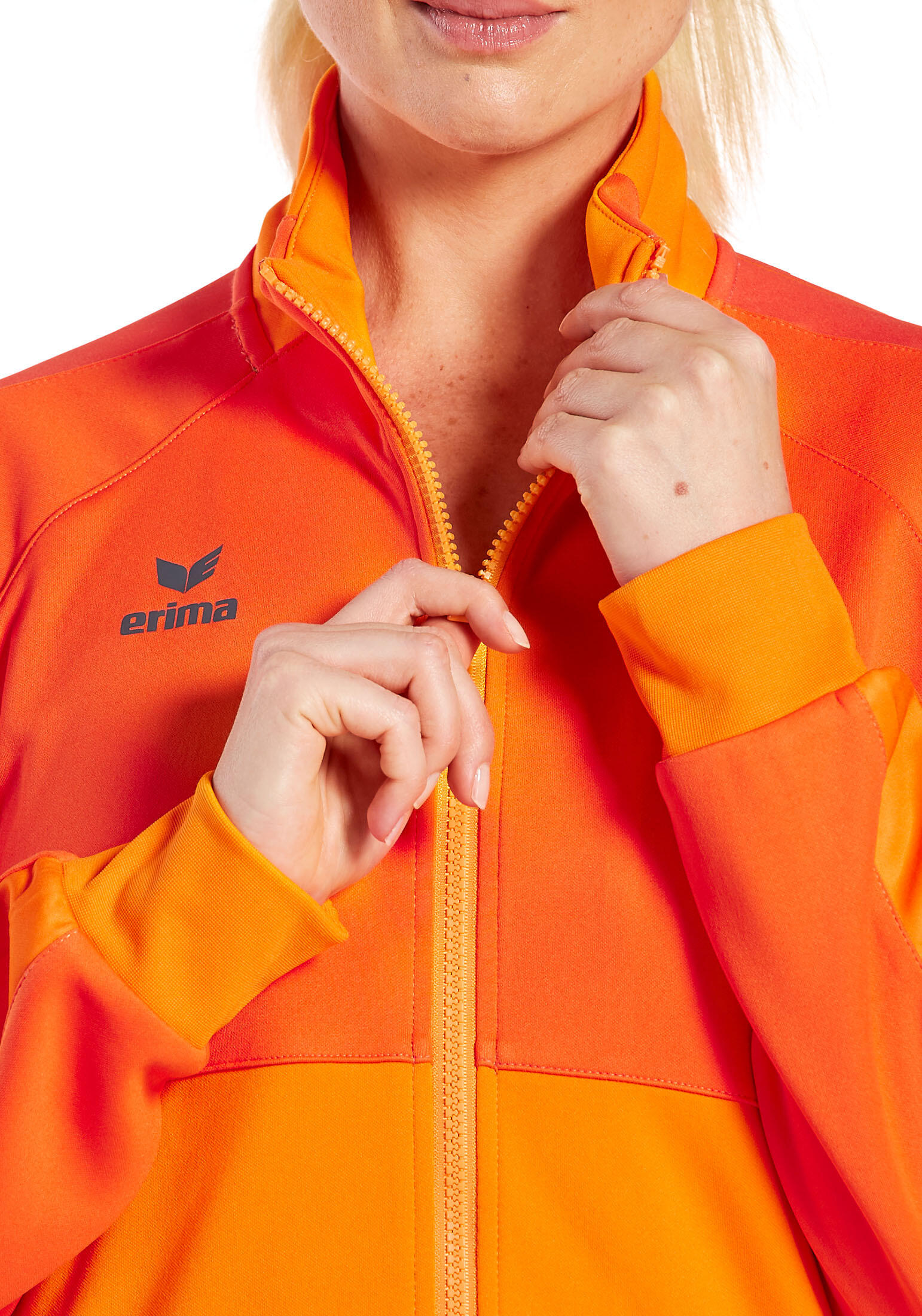 Casaco de treino Erima Six Wings Worker laranja júnior 7/7