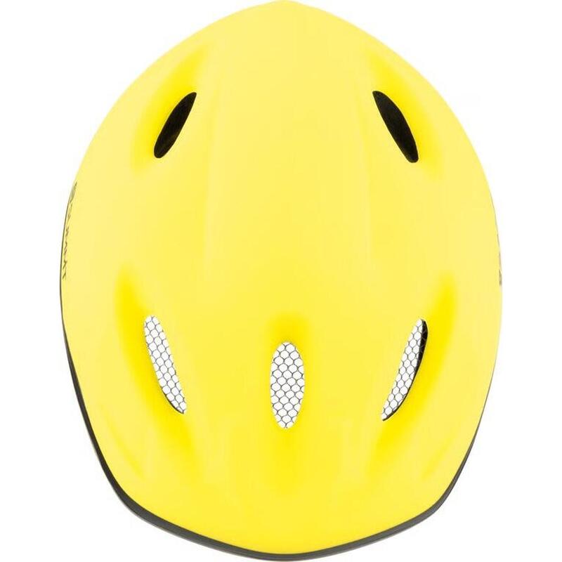 Casca de bicicletă pentru copii Summit, ajustabilă, galbenă, 52-56 cm.
