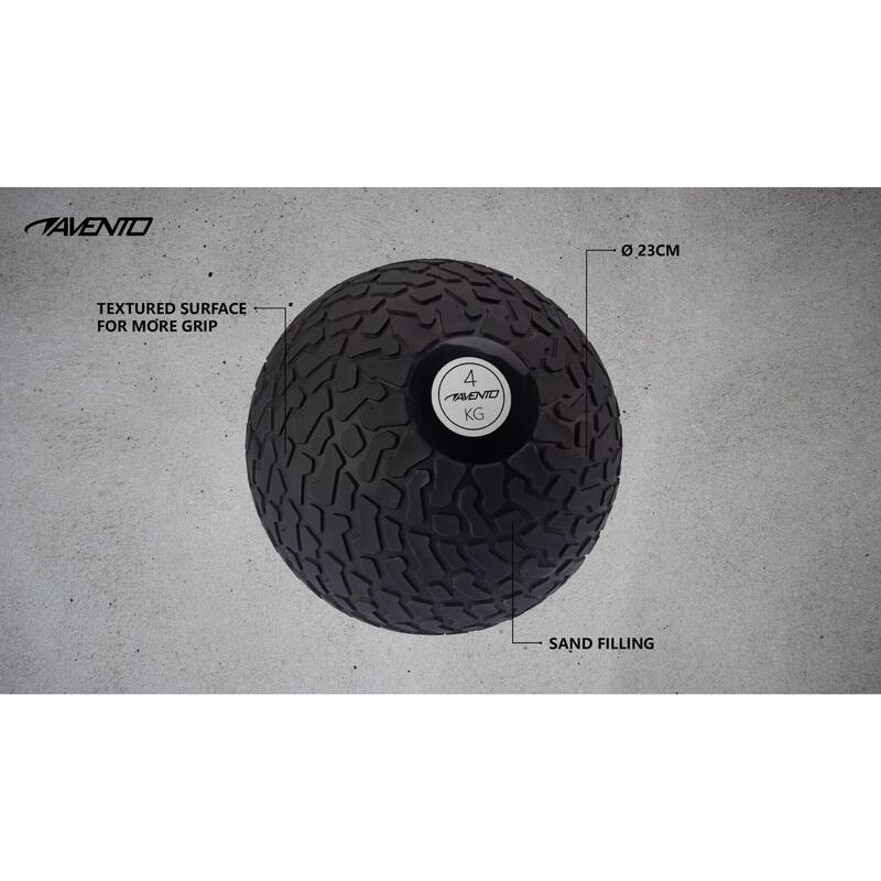Minge Slam Ball Textured 4 Kg Negru