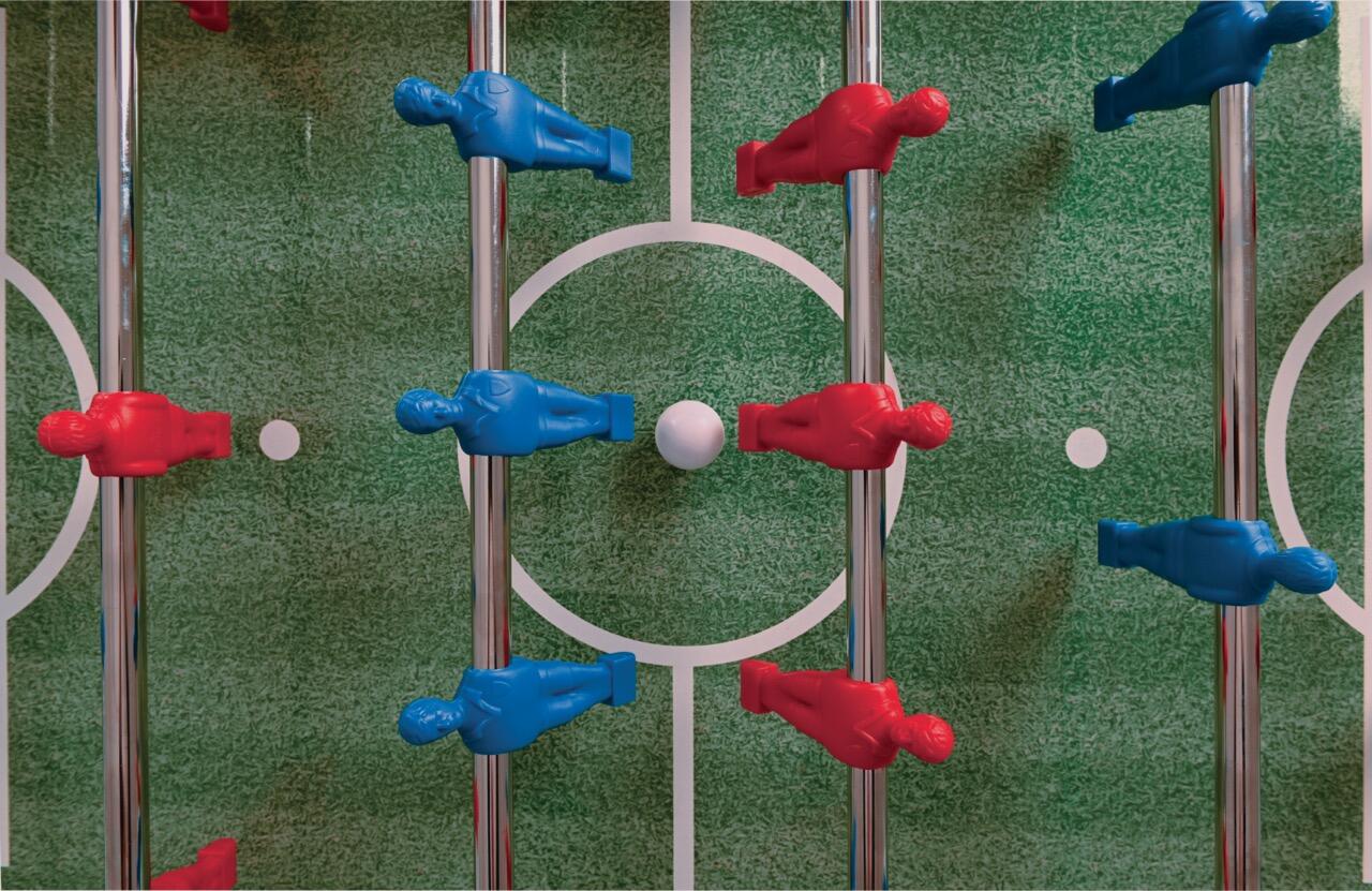 [F100GRRLNO] Calciobalilla in rovere Grigio con Aste Rientranti 7/7