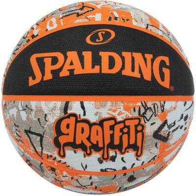 Basketbal outdoor graffiti rubber geel