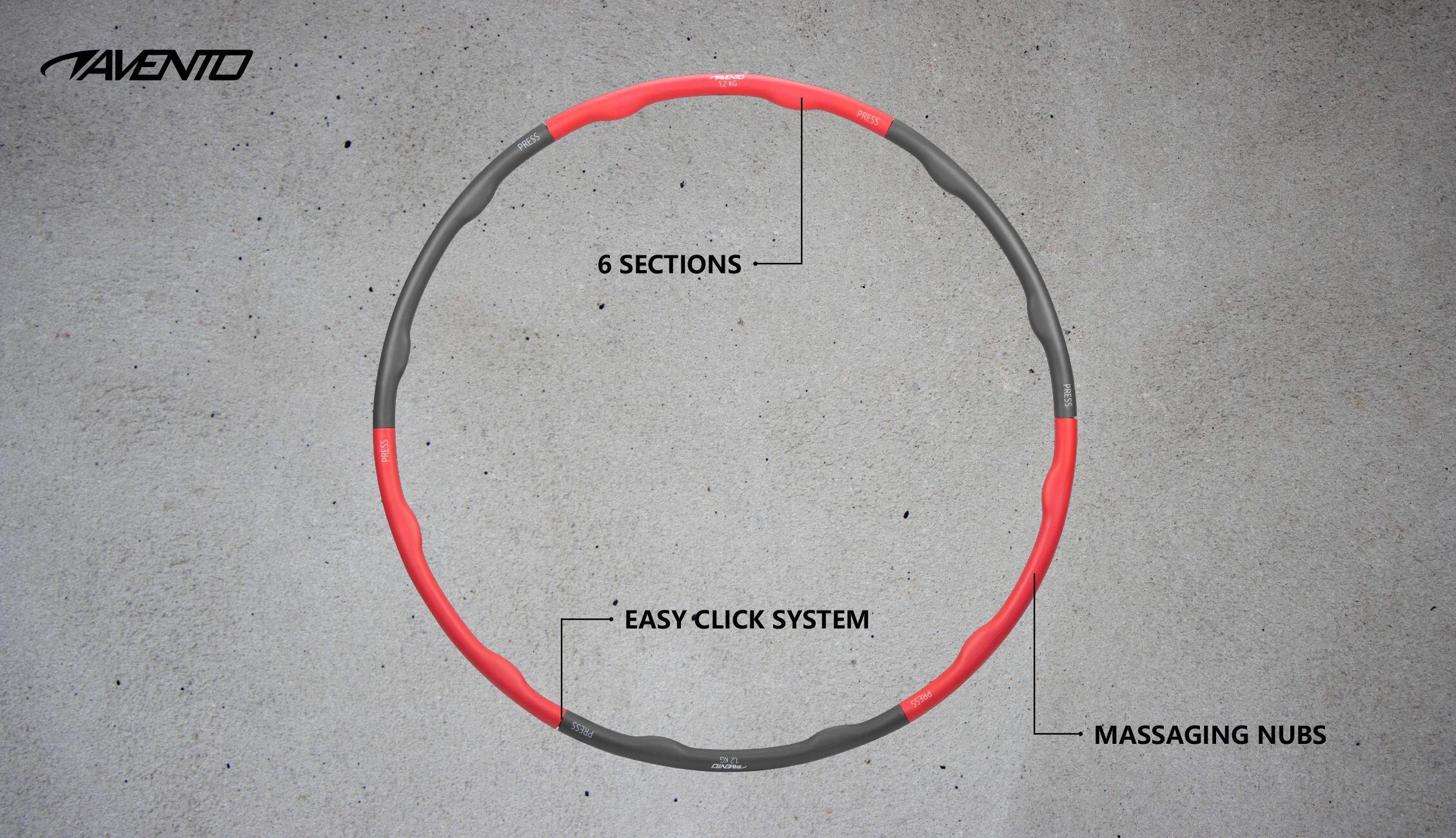 Cerchio da hula hoop in schiuma per fitness - 1,2 kg 6/7