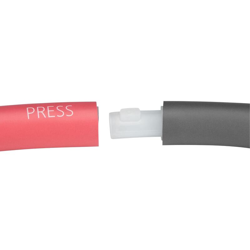 Cerc fitness Hula Hoop 1,2 kg, 100 cm, gri/roșu