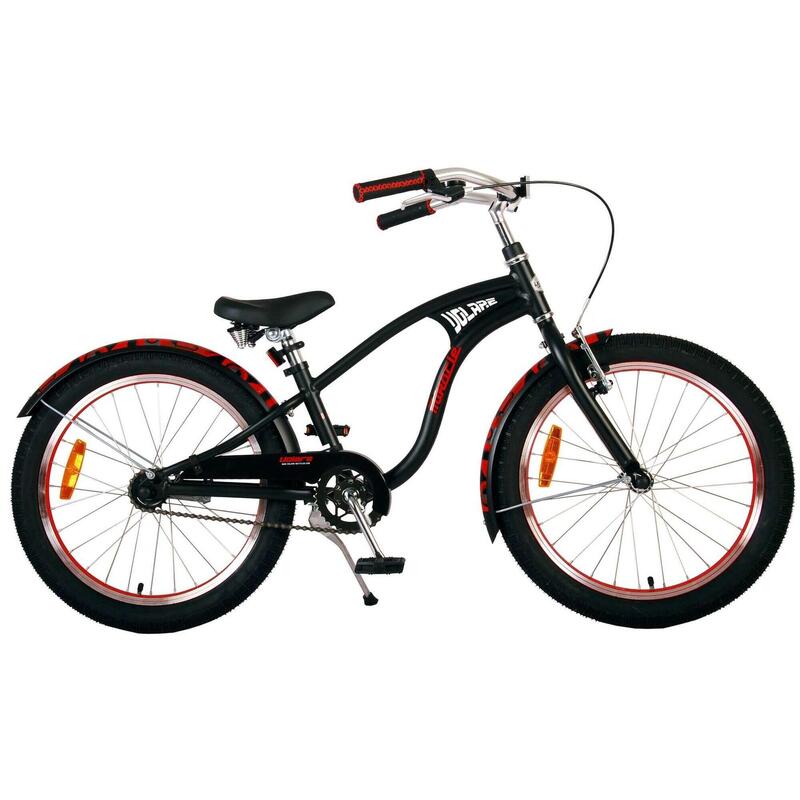 VOLARE BICYCLES Bicicletta per bambini Miracle Cruiser 20 pollici, nero opaco