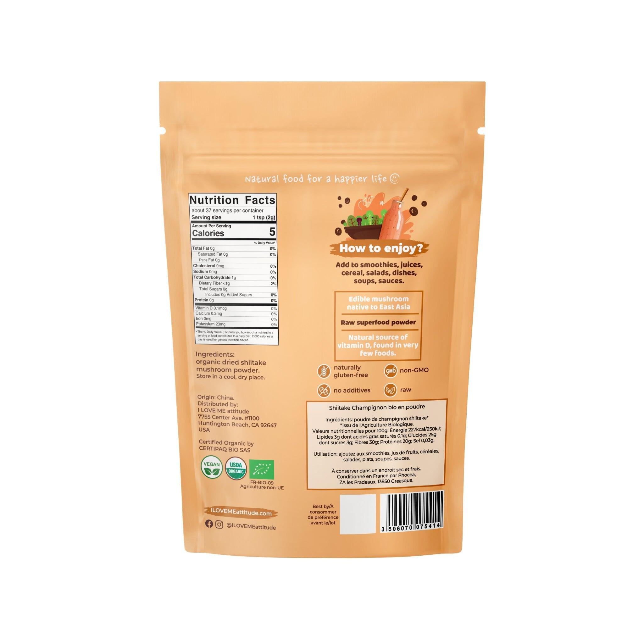 Shiitake en polvo BIO 2/2