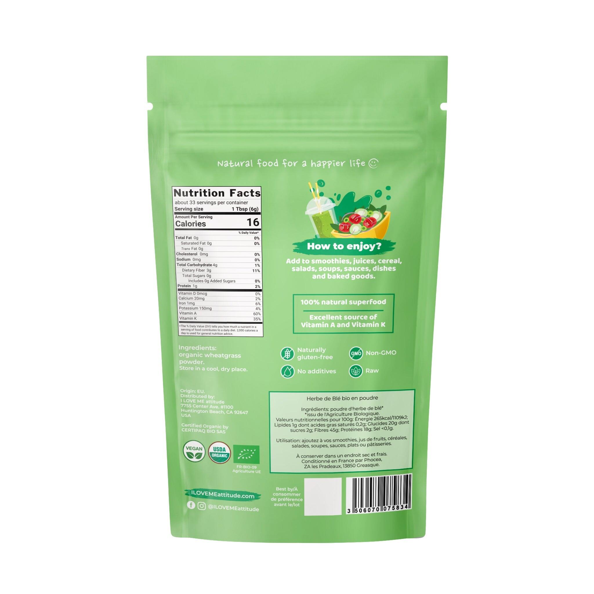 Herbes de Blé en poudre BIO 2/2