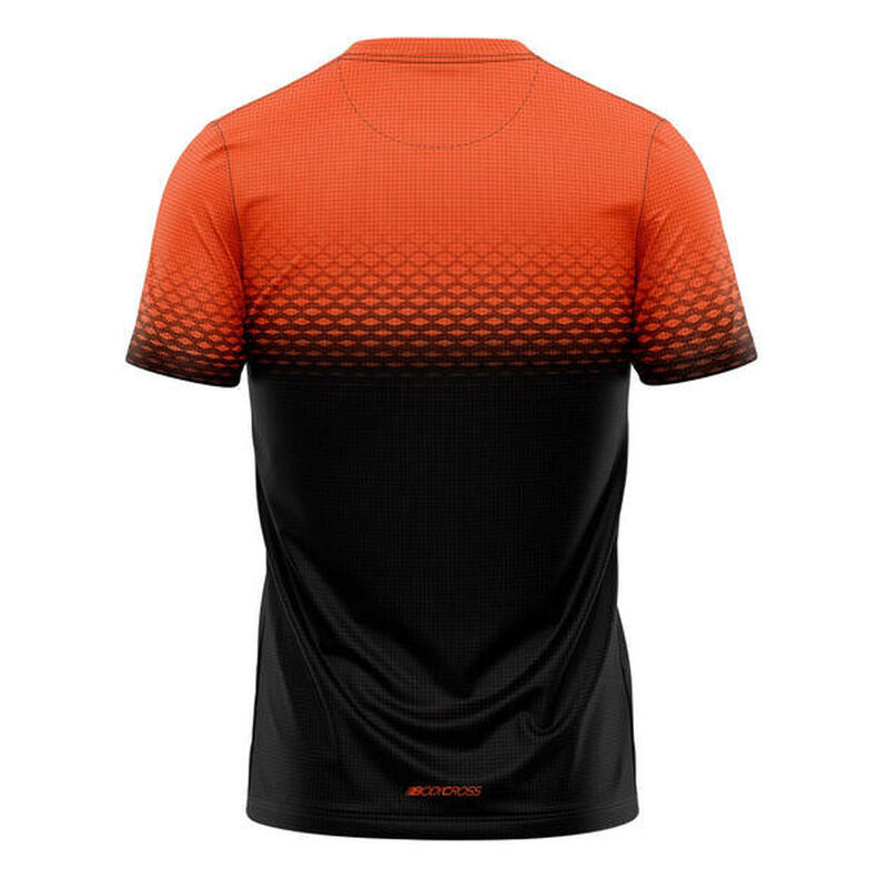 T-shirt de running Djoe - Noir/orange - Homme