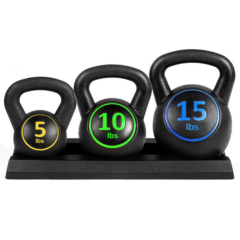 Kettlebell szett, 2,3 kg-os, 4,5 kg-os, 6,7 kg-os súllyal