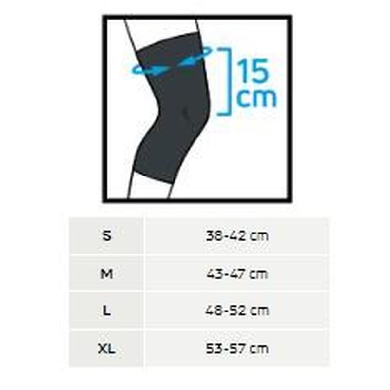COMPEX ACTIV KNEE+ Suporte de compressão do joelho com tiras cruzadas