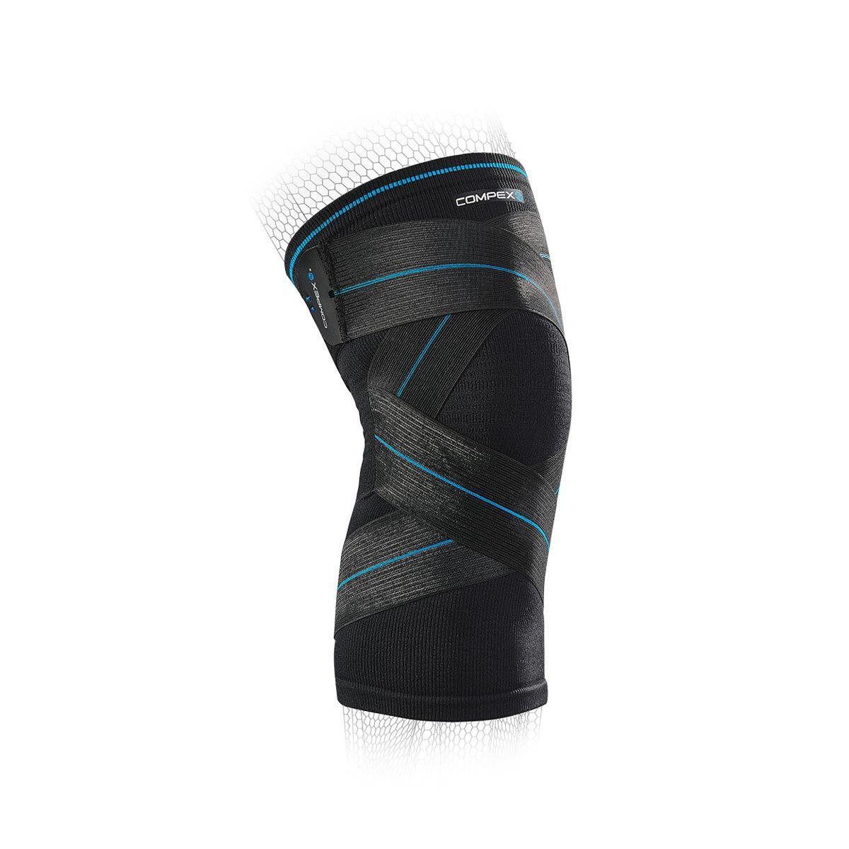 COMPEX ACTIV’ KNEE+ compression support with cross-over straps 1/6