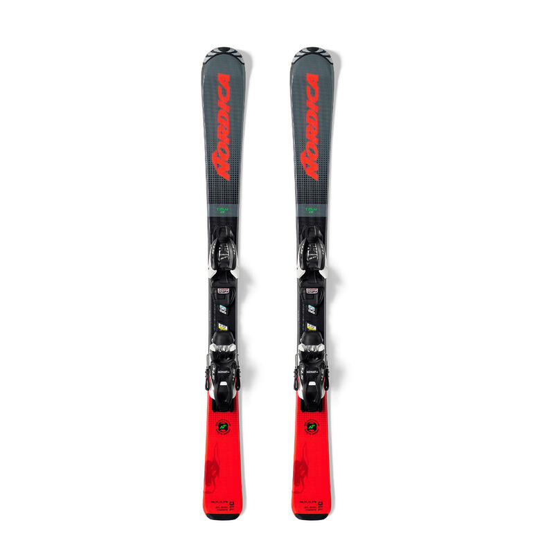 Pack De Ski Team J R + Fixations J4.5 Fdt Garçon