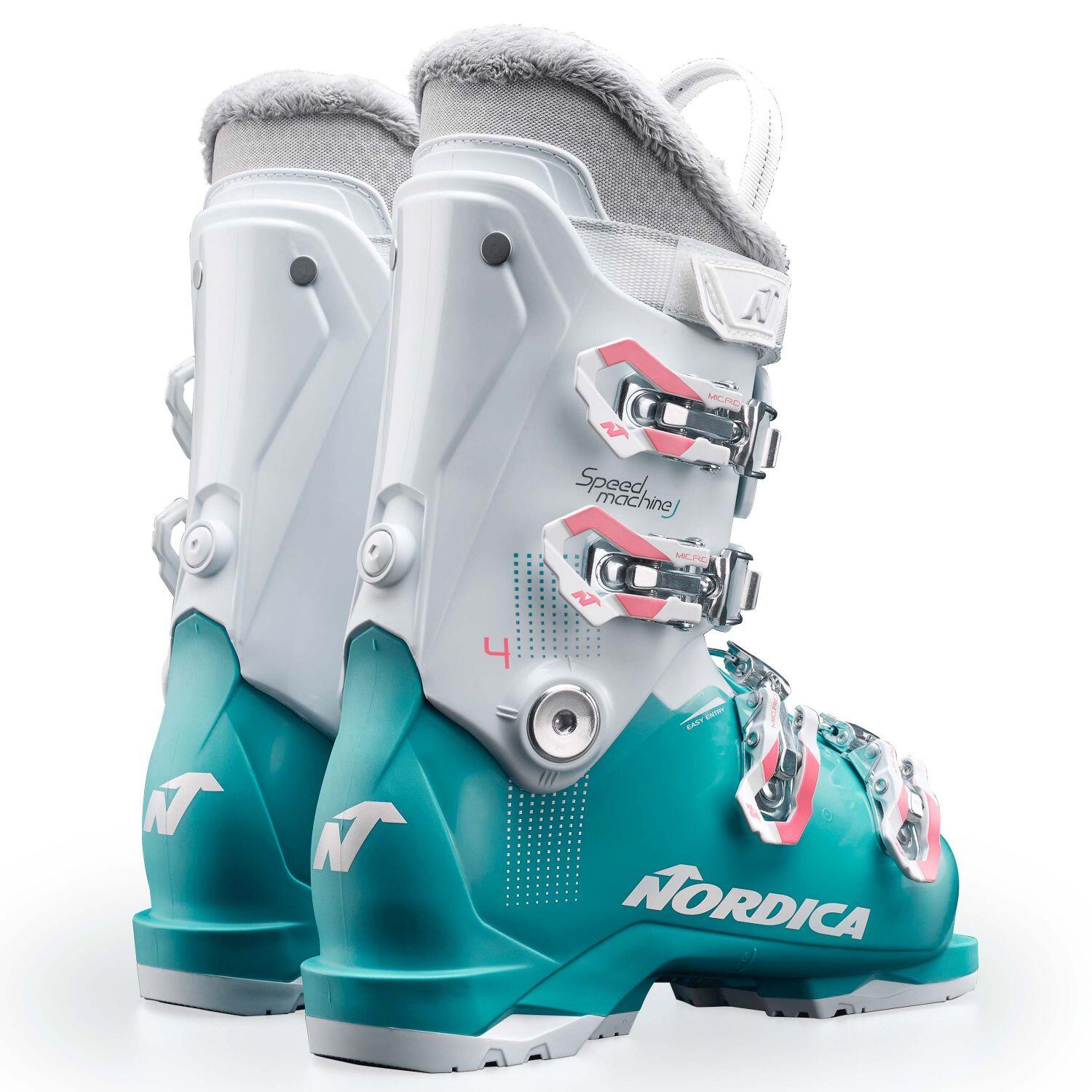 Nordica Speedmachine J 4 Blaue Mädchen-Skischuhe 6/7