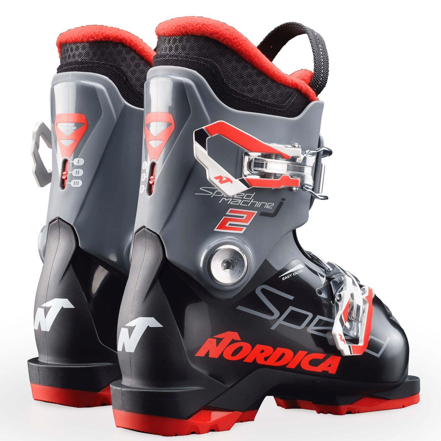 Nordica Speedmachine J2 kinderskischoenen zwart en grijs 050862007T1 22,5 cm 6/7
