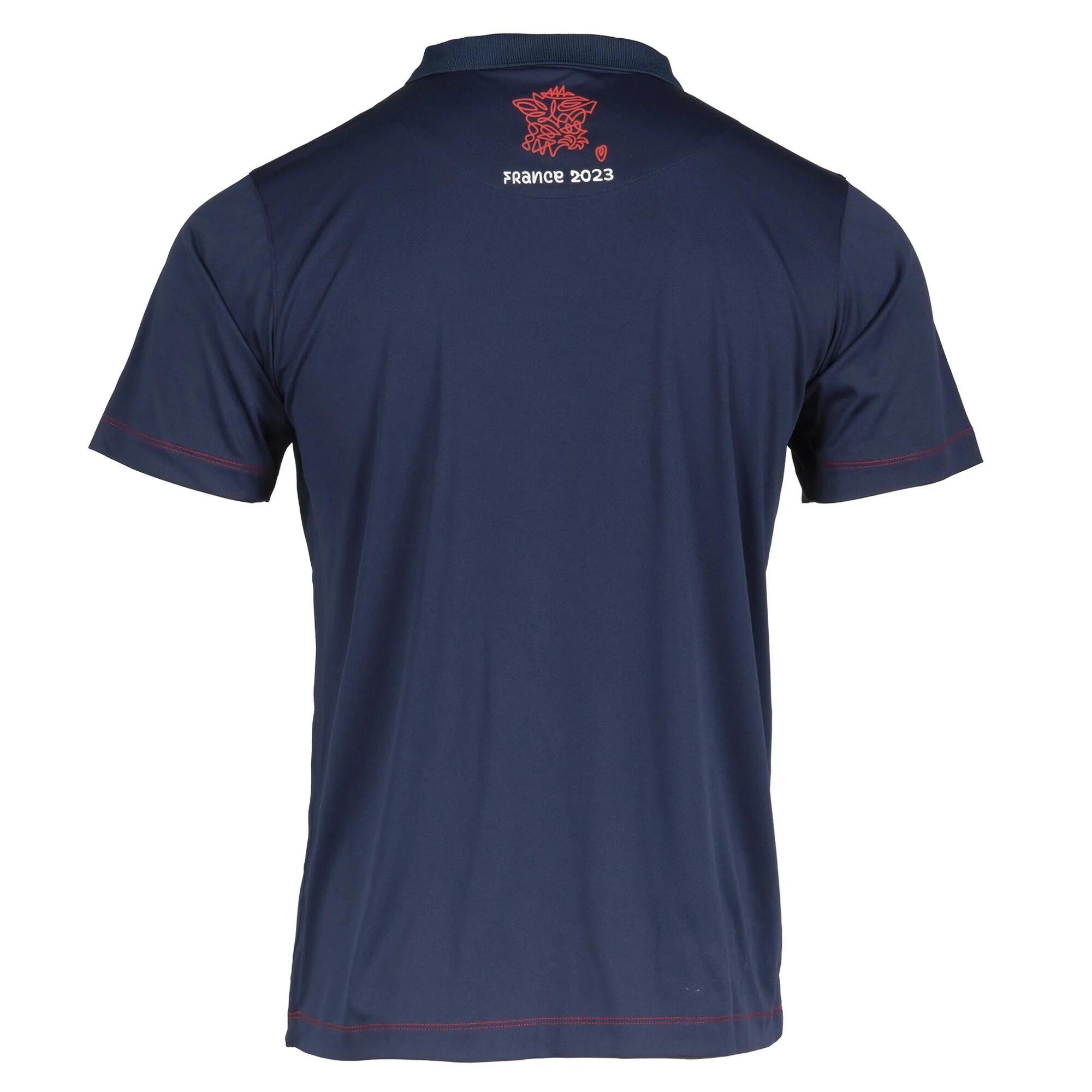 Rugby World Cup 2023 Mens Winger Polo Shirt Navy