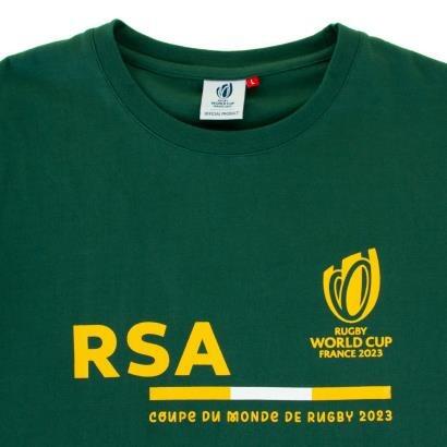 Rugby World Cup 2023 Mens South Africa Springboks Supporter Shirt 3/4