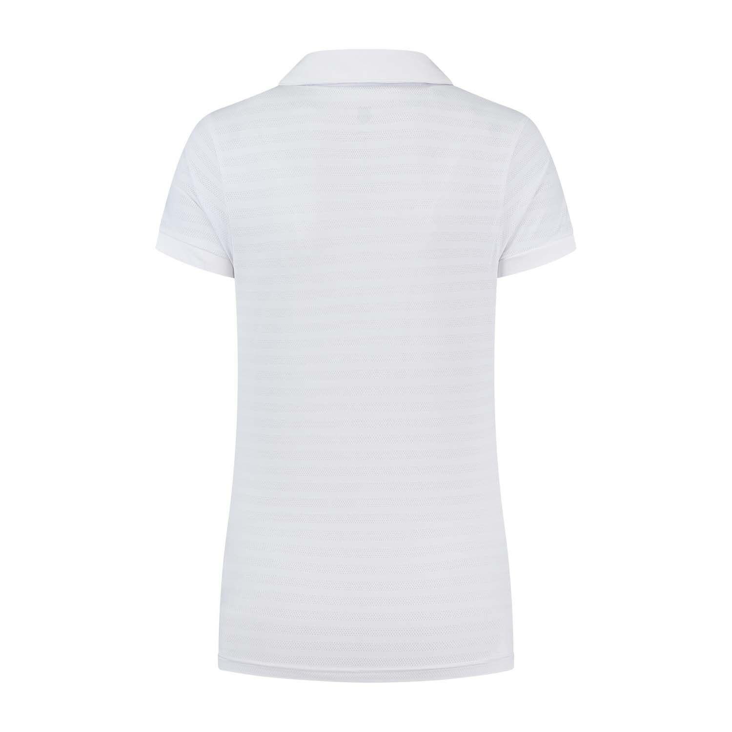 Polo manga corta Hypercourt 5 tenis y pádel Mujer K-Swiss blanco 2/4