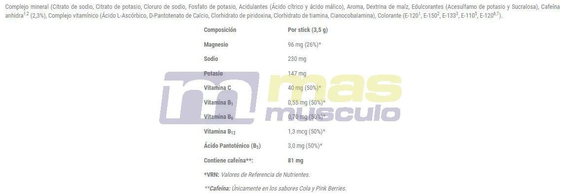 Sport Drink Zero Calorías - 5 Sticks Sandia Nutrisport 2/2