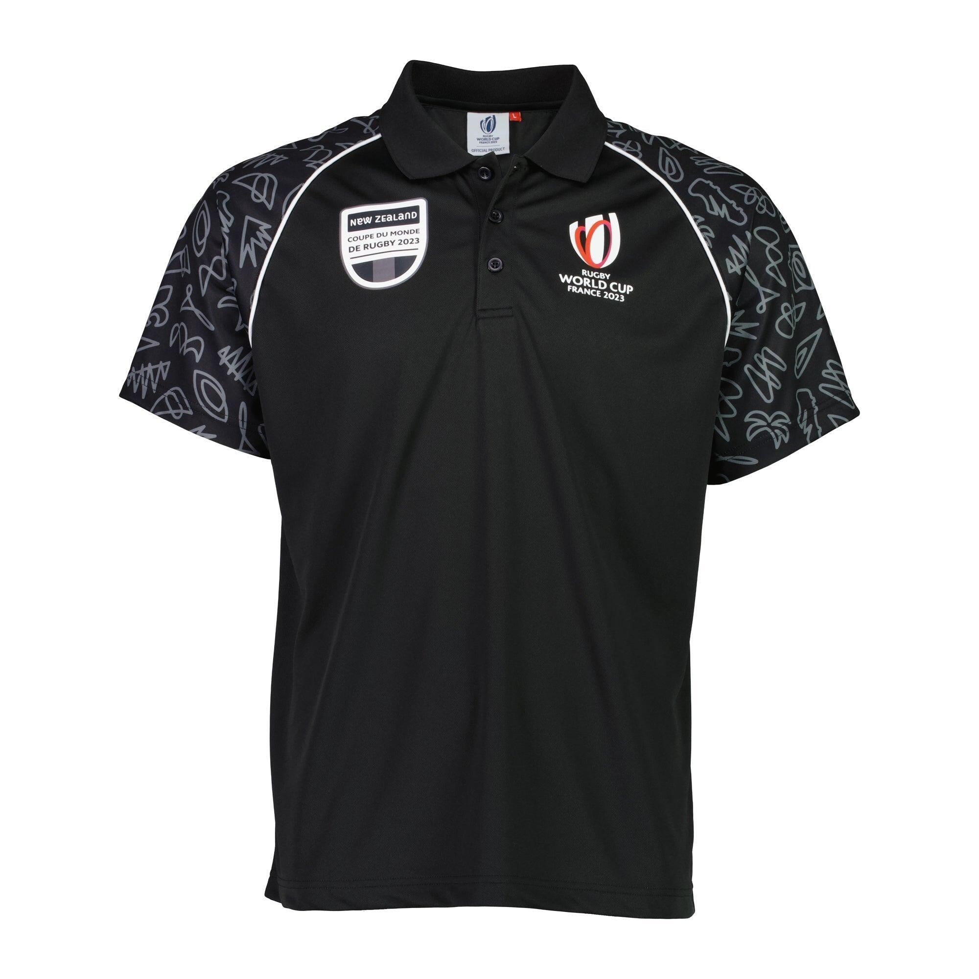 SPORTFUL Rugby World Cup 2023 Mens All Blacks New Zealand Polo Shirt