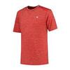 Camiseta manga corta Hypercourt Melange tenis y pádel Hombre K-Swiss rojo