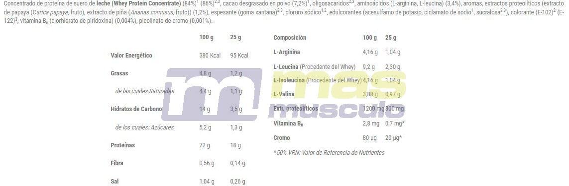 Mega protein whey+5 - 1800g Vanille de Nutrisport 4/4