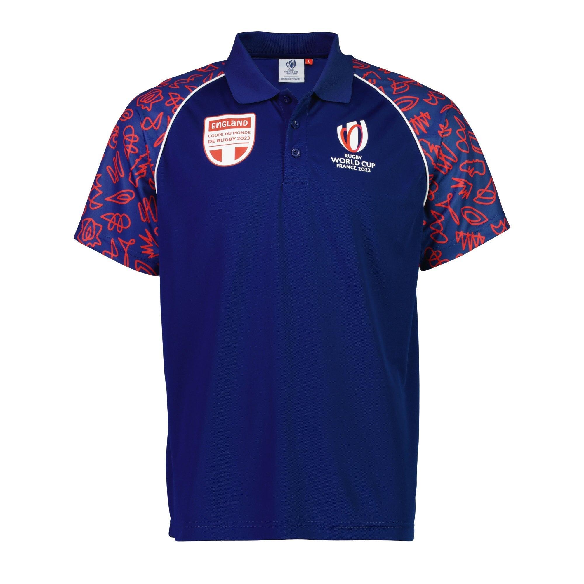 Rugby World Cup 2023 Mens England Polo Shirt 1/3