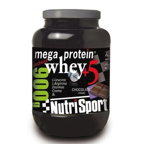 Mega protein whey+5 - 900g Chocolate Nutrisport
