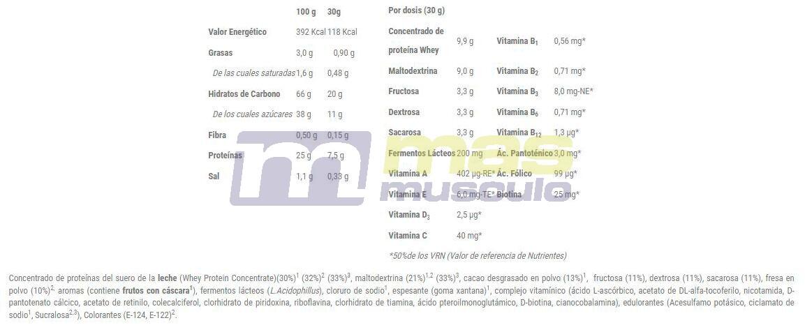 Body Plus - 850 g Fragola di Nutrisport 3/3