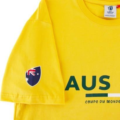 Rugby World Cup 2023 Mens Australia Wallabies Supporter Tee Shirt 2/4