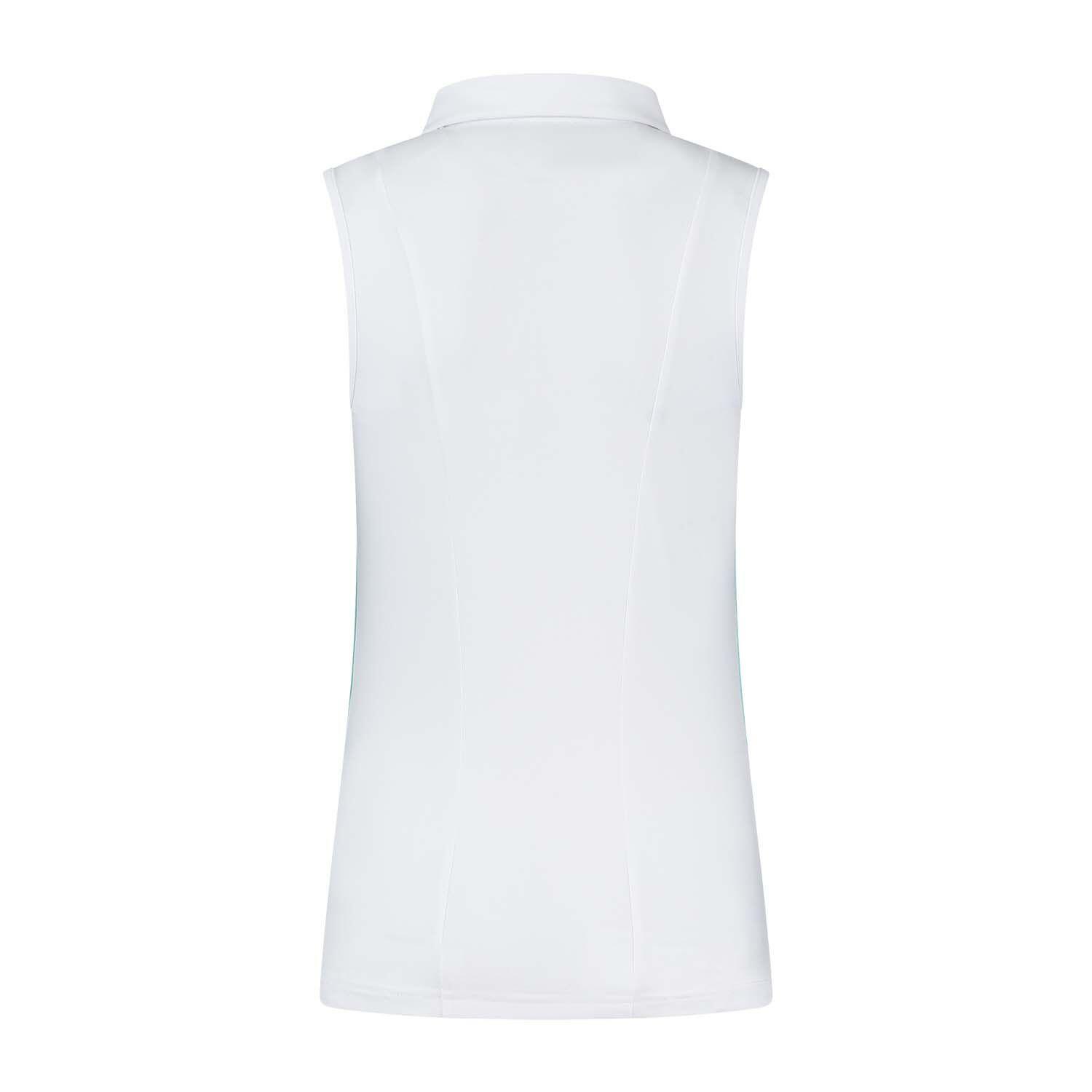 Polo sin mangas Hypercourt tenis y pádel Mujer K-Swiss blanco 2/4