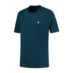 Camiseta manga corta Hypercourt DoublCrew 2 tenis y pádel Hombre K-Swiss azul