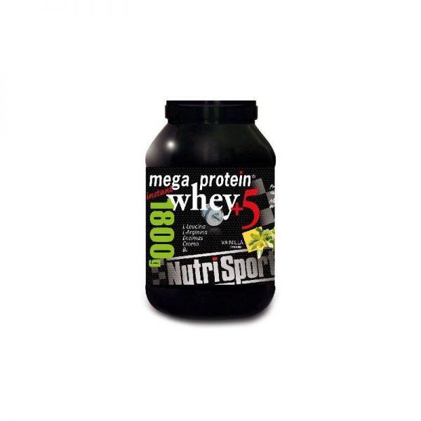 Mega protein whey+5 - 1800g Chocolat de Nutrisport 3/5