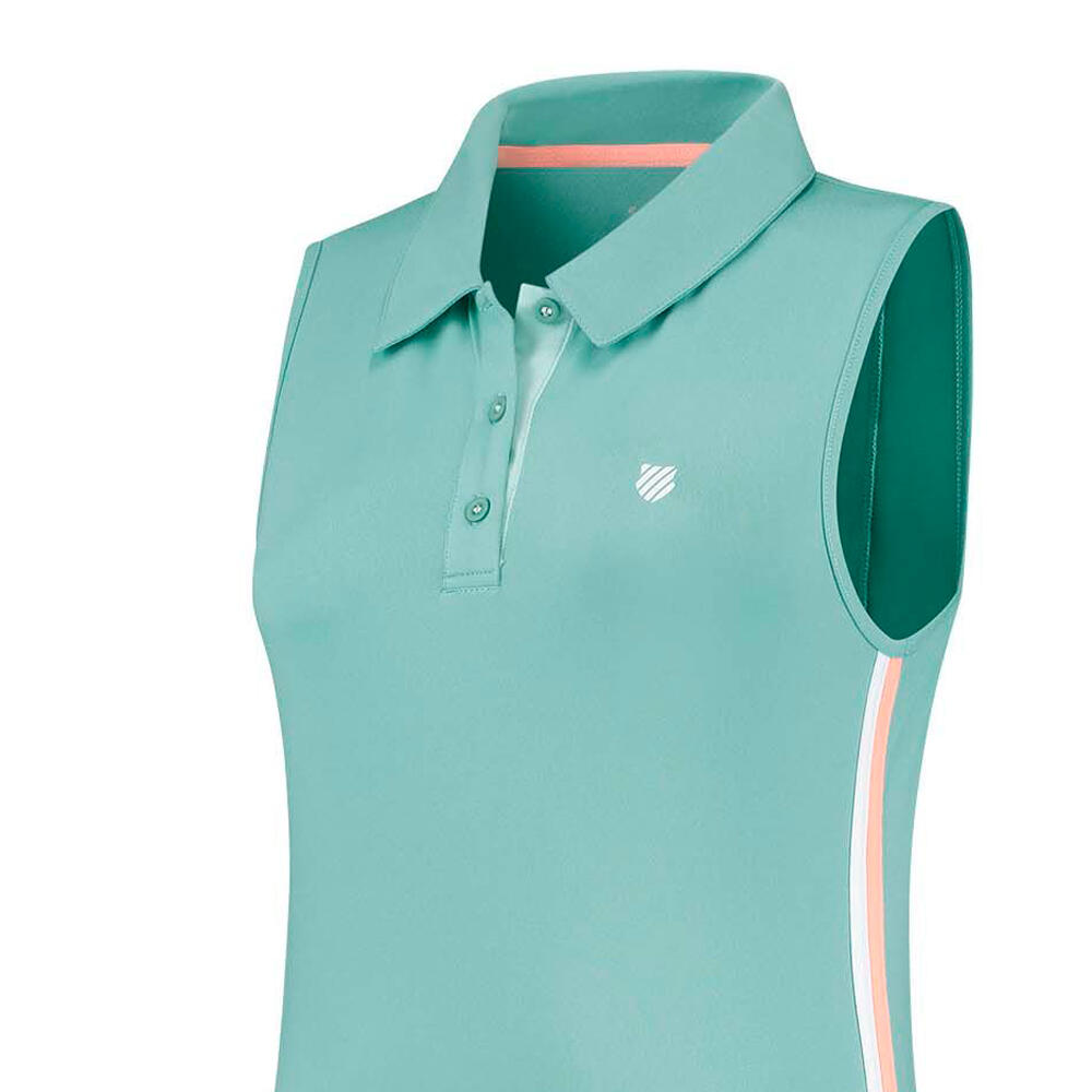 Polo sin mangas Hypercourt tenis y pádel Mujer K-Swiss azul 3/4